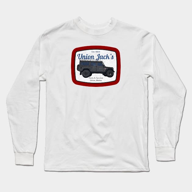 Union Jack's 4x4 - Land Rover Defender 110 Long Sleeve T-Shirt by NeuLivery